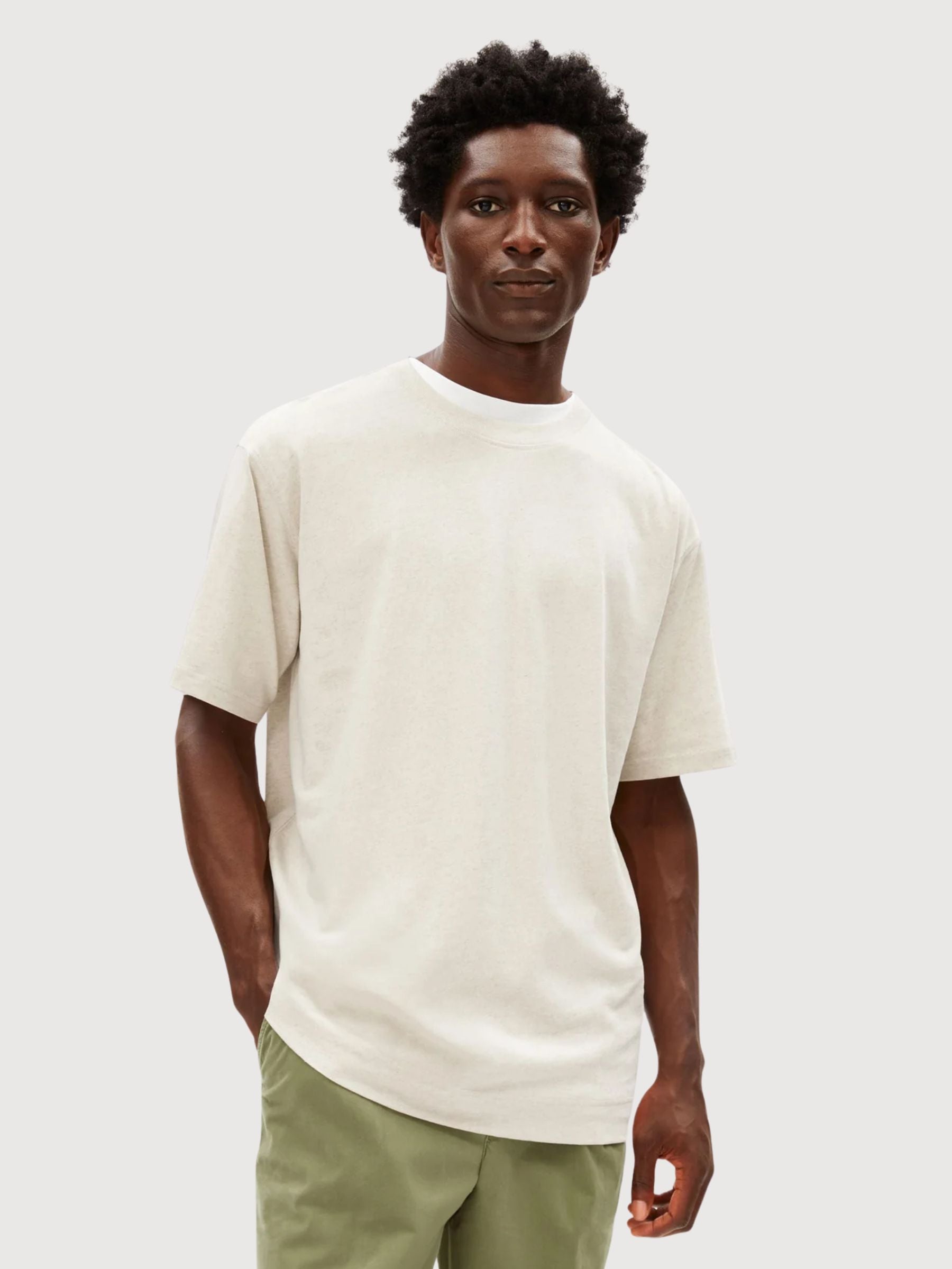 T-Shirt Maarkos Leinenmischung Pur | Armedangels
