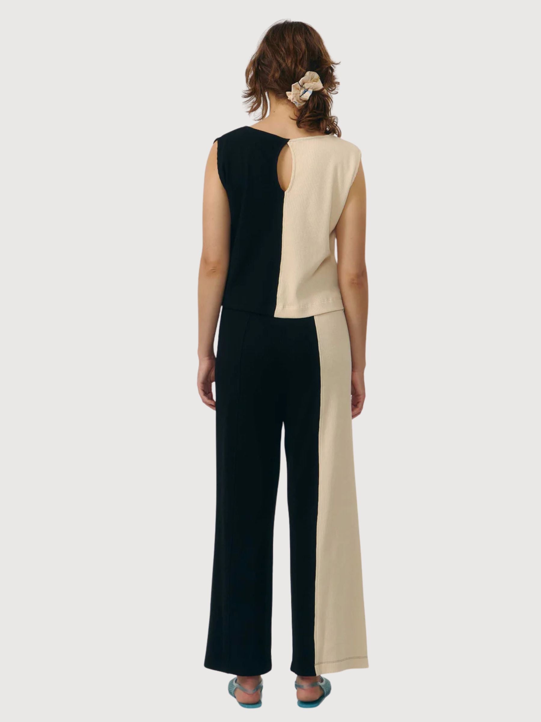 Pantalone Belino Bicolore Donna Cotone | Suite13lab