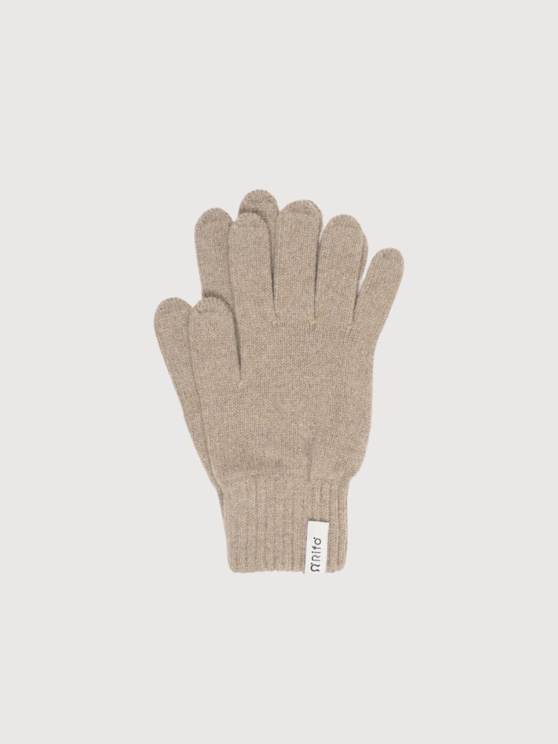 Gloves Pierpaolo Beige Man in recycled cashmere | Rifò
