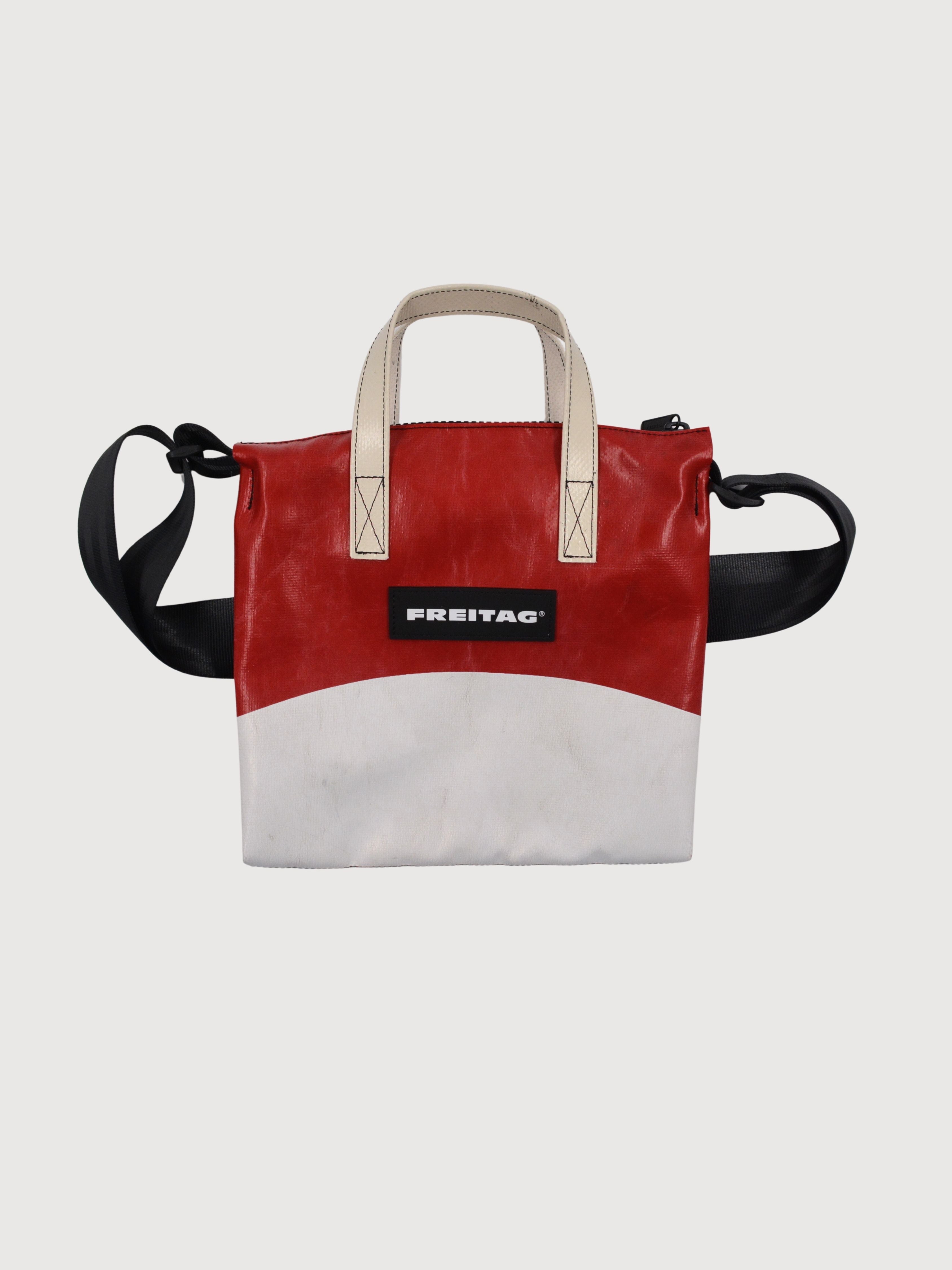 F274 RUBY Borsa a tracolla Bianco/Rosso | FREITAG