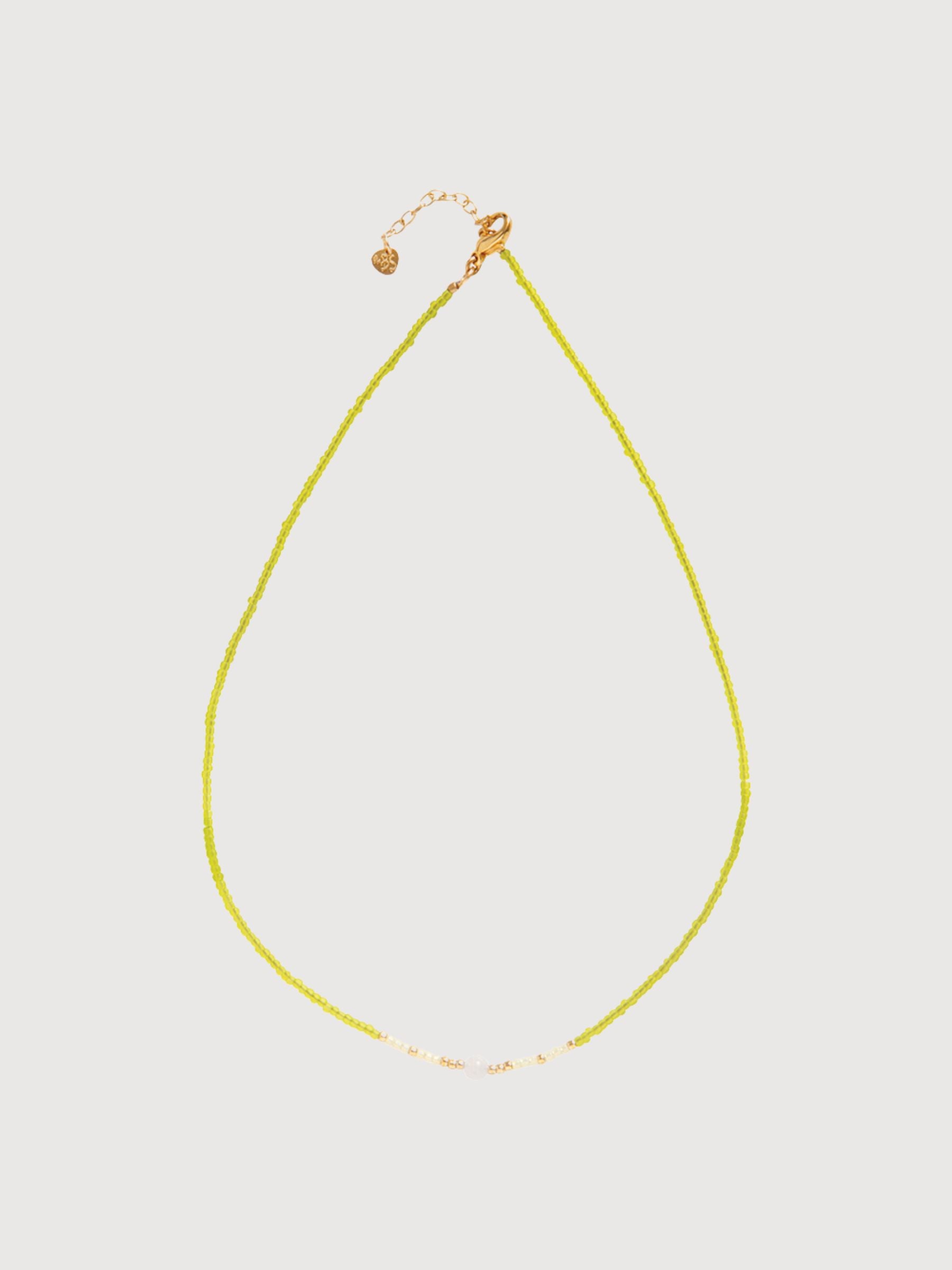 Necklace Excitement Moonstone Gold | A Beautiful Story
