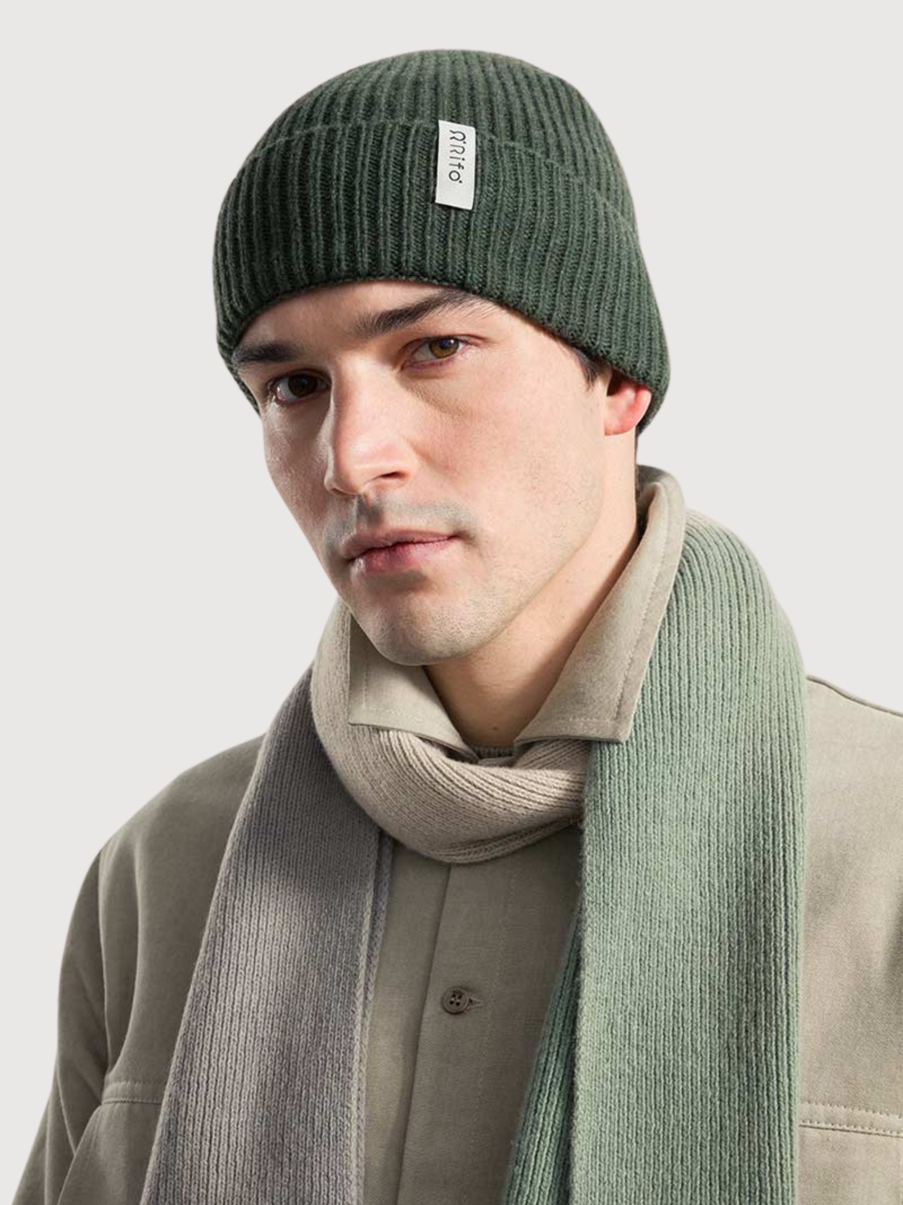 Beanie Marcello Green Forest Unisex Recycled Cashmere | Rifò