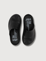 Sandal Unisex Roma Leather Preto Black | VIBAE