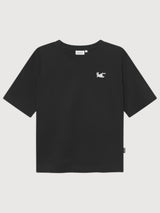 T-Shirt Vadstena Katze Kobra Pose Schwarz | Dedicated