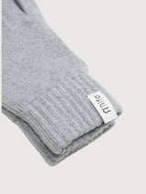 Gloves Anita Grey in recycled cashmere | Rifò