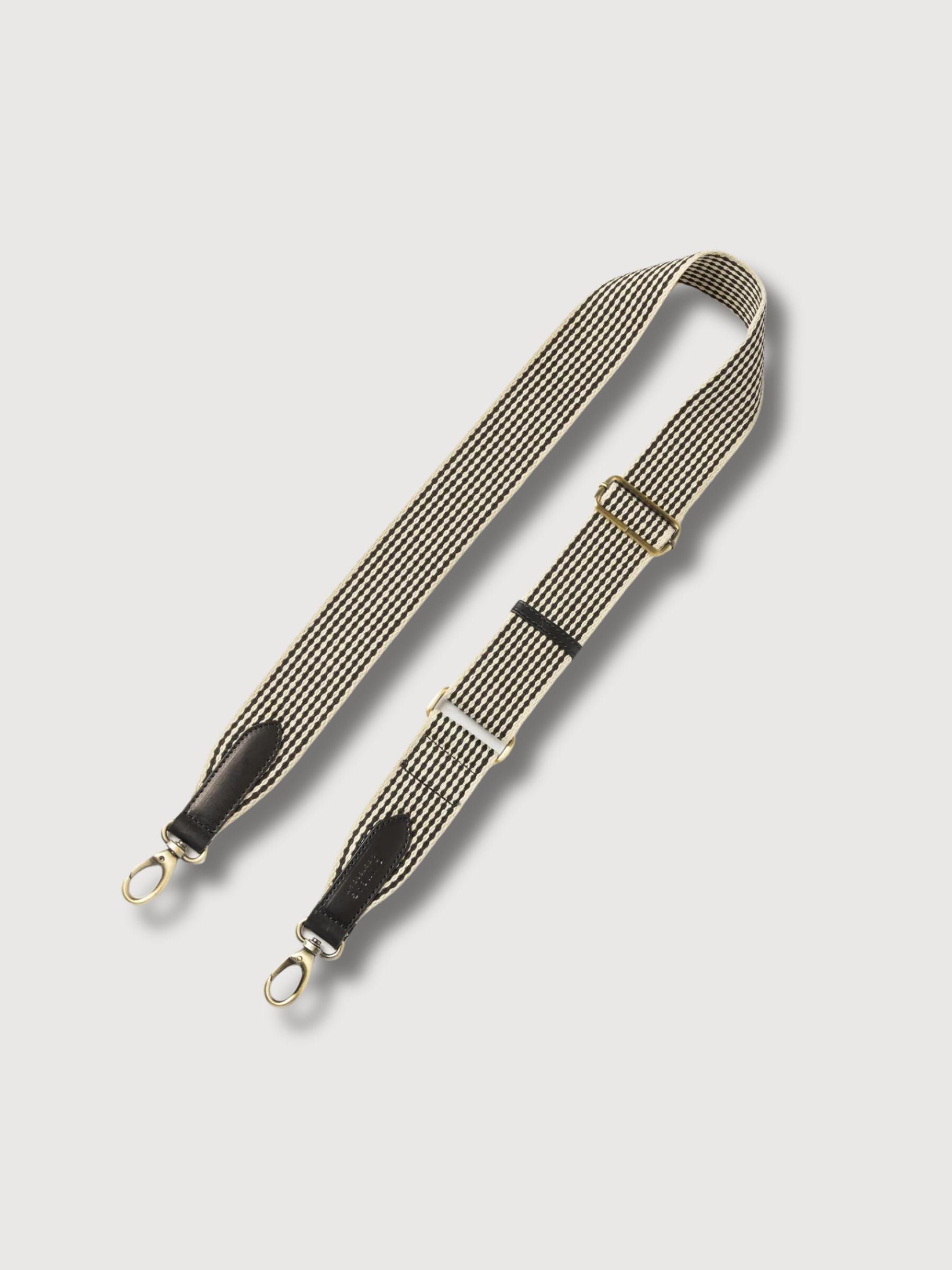 Checkered Webbing Strap Black | O my Bag