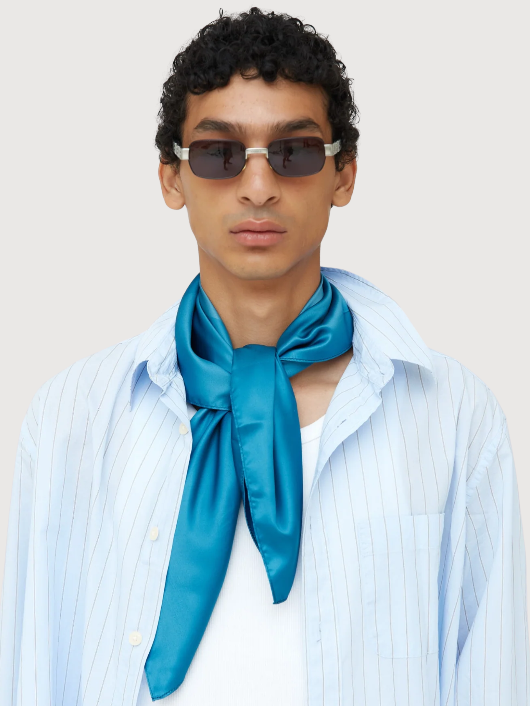 Sciarpa piccola double face blu | Verb To Do