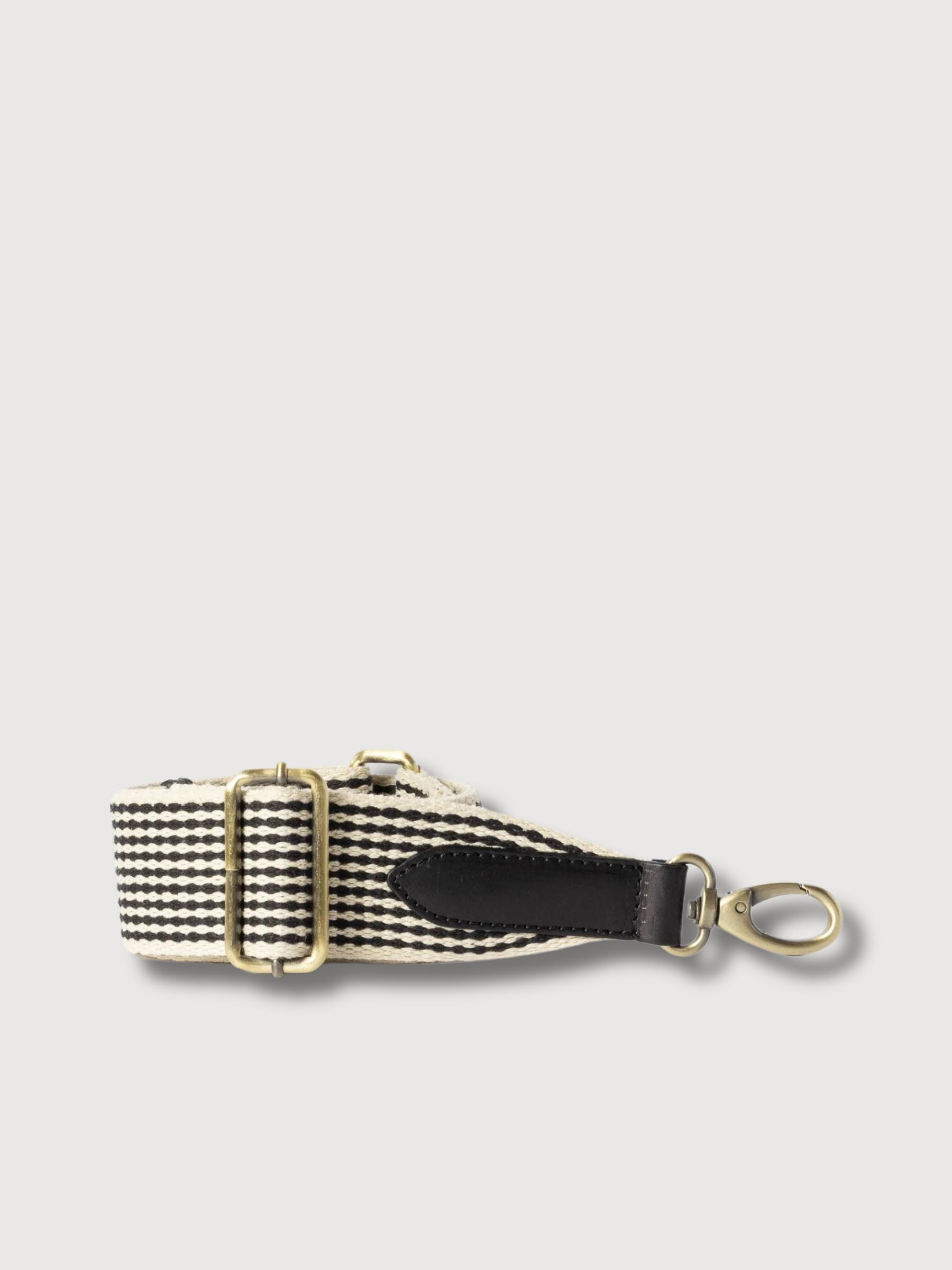 Checkered Webbing Strap Black | O my Bag