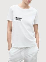T-shirt di Sara Hakuna Matata Bianco | Re-Bello