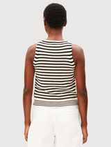 Stripe Knit Top Black Undyed | Armedangels