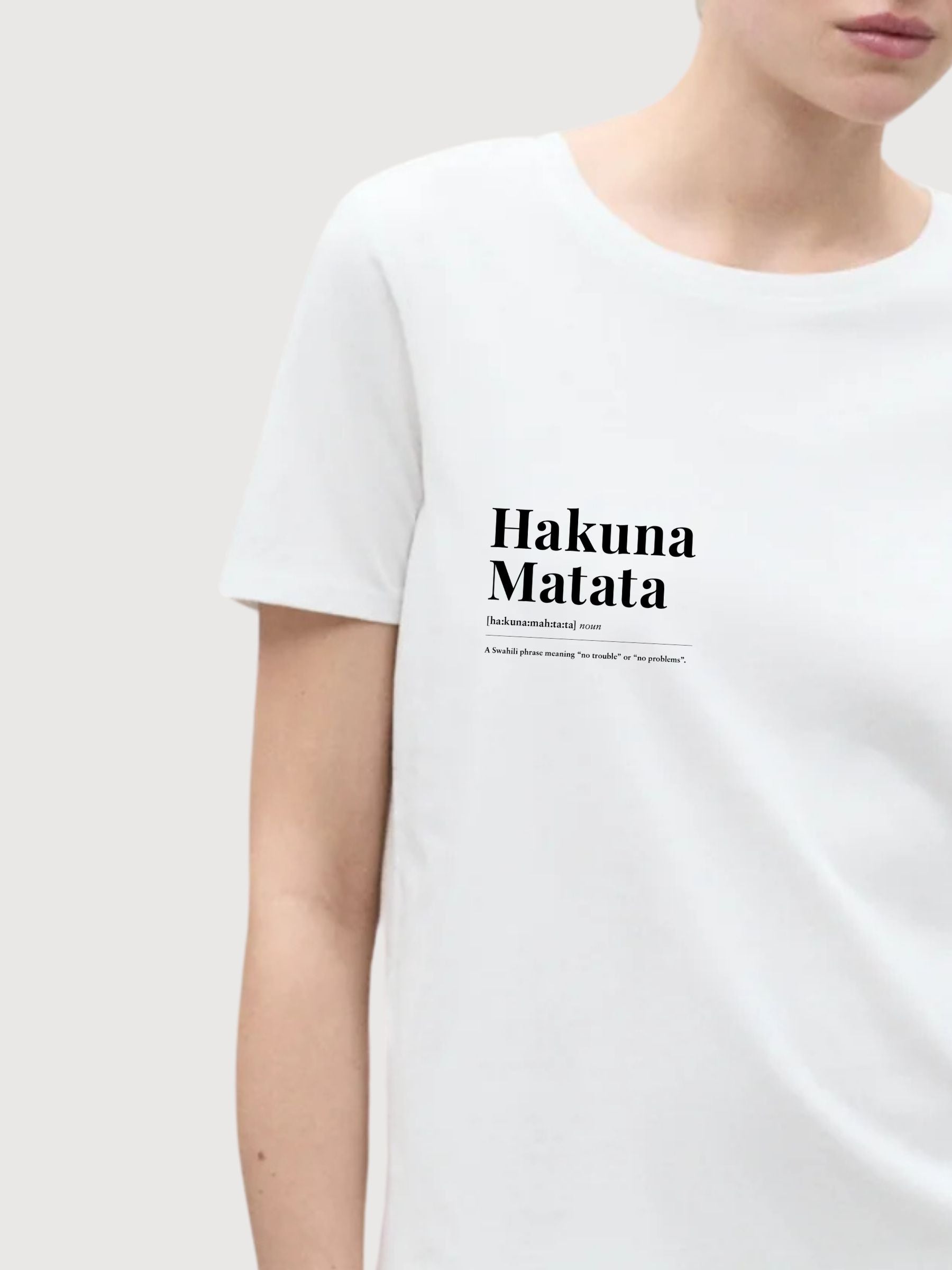 T-shirt di Sara Hakuna Matata Bianco | Re-Bello
