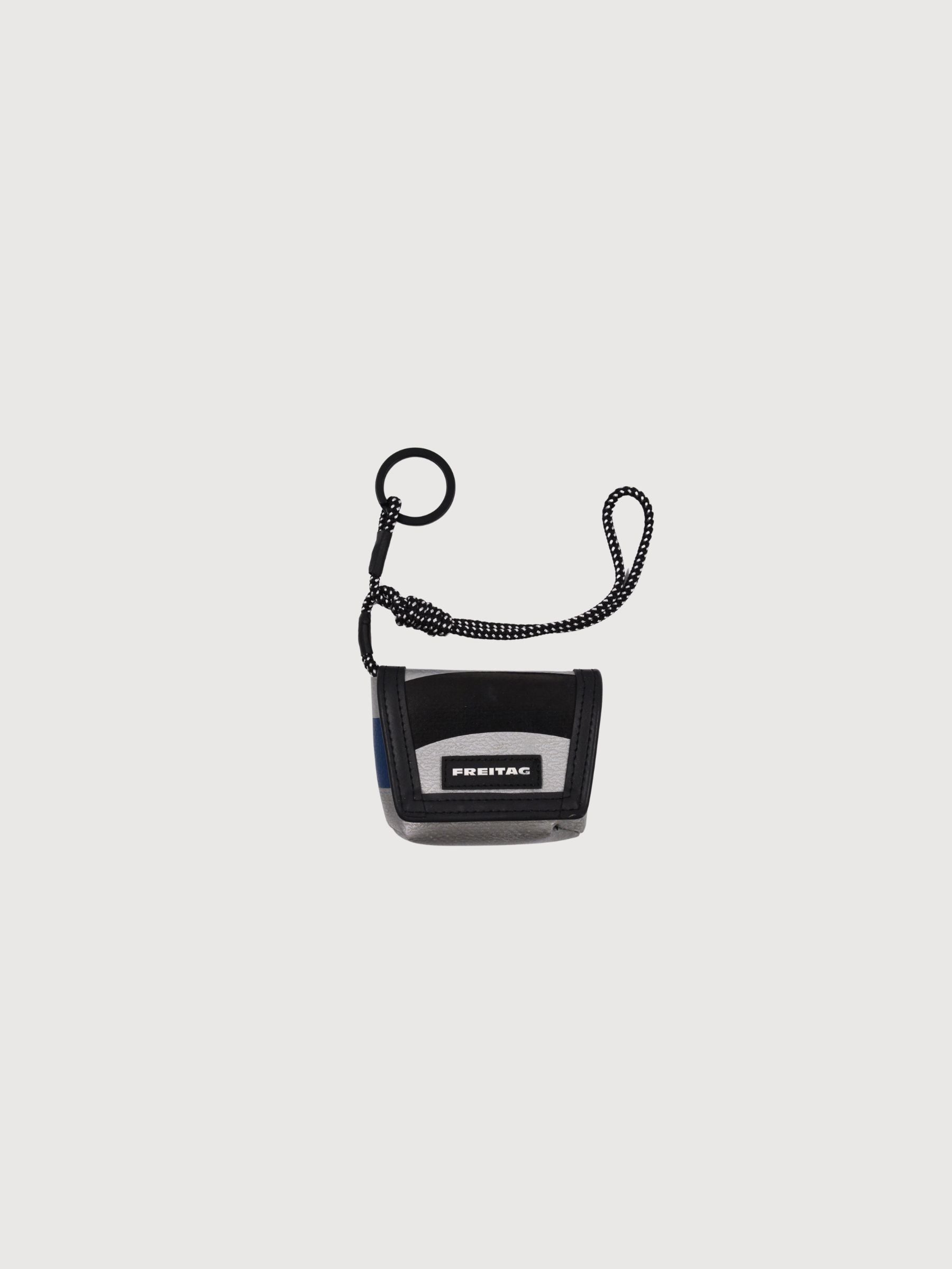 Key Holder Mini Messenger Grey/Black | Freitag