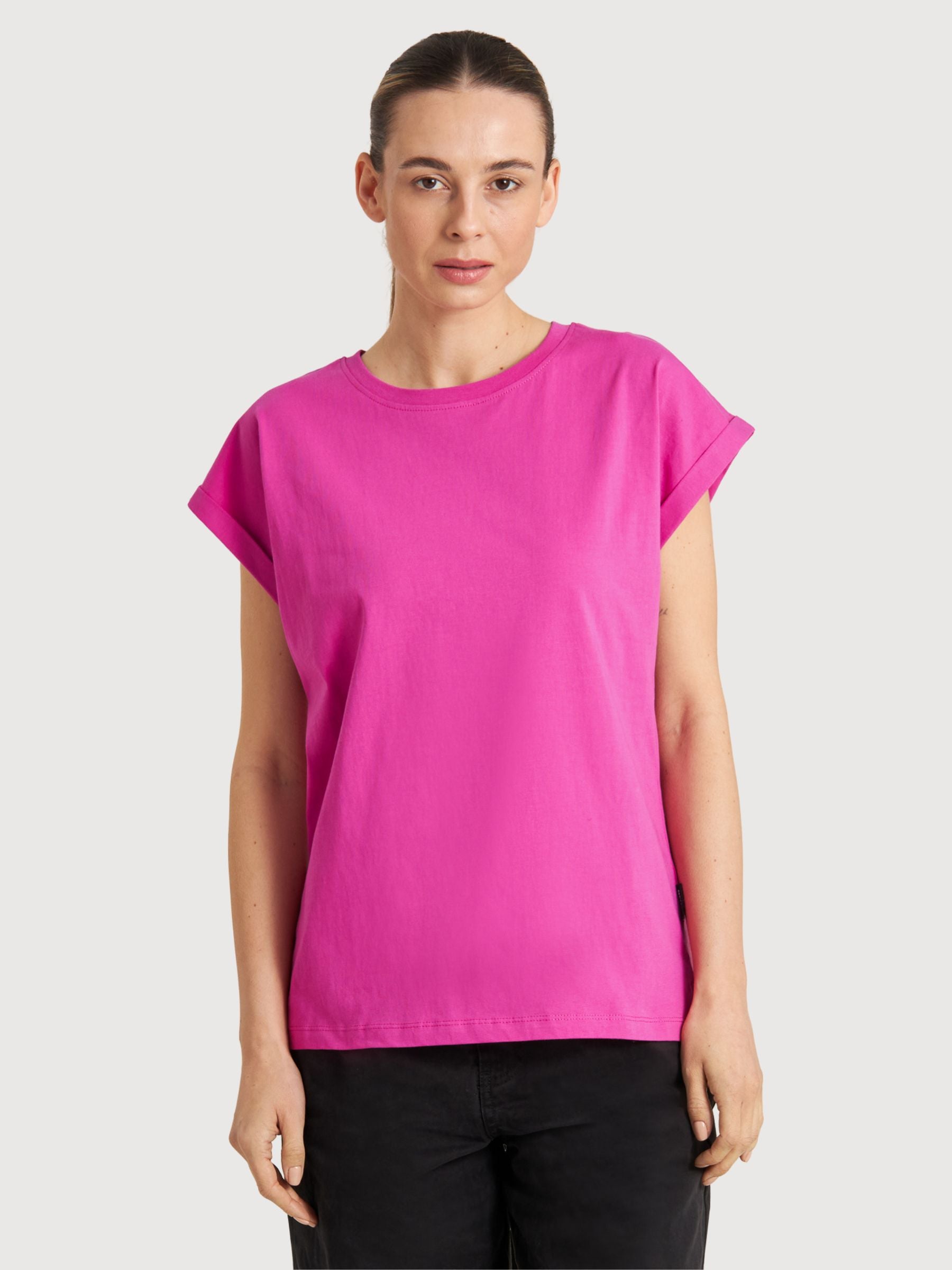 T-Shirt Visby Base Violet Pink Woman | DEDICATED
