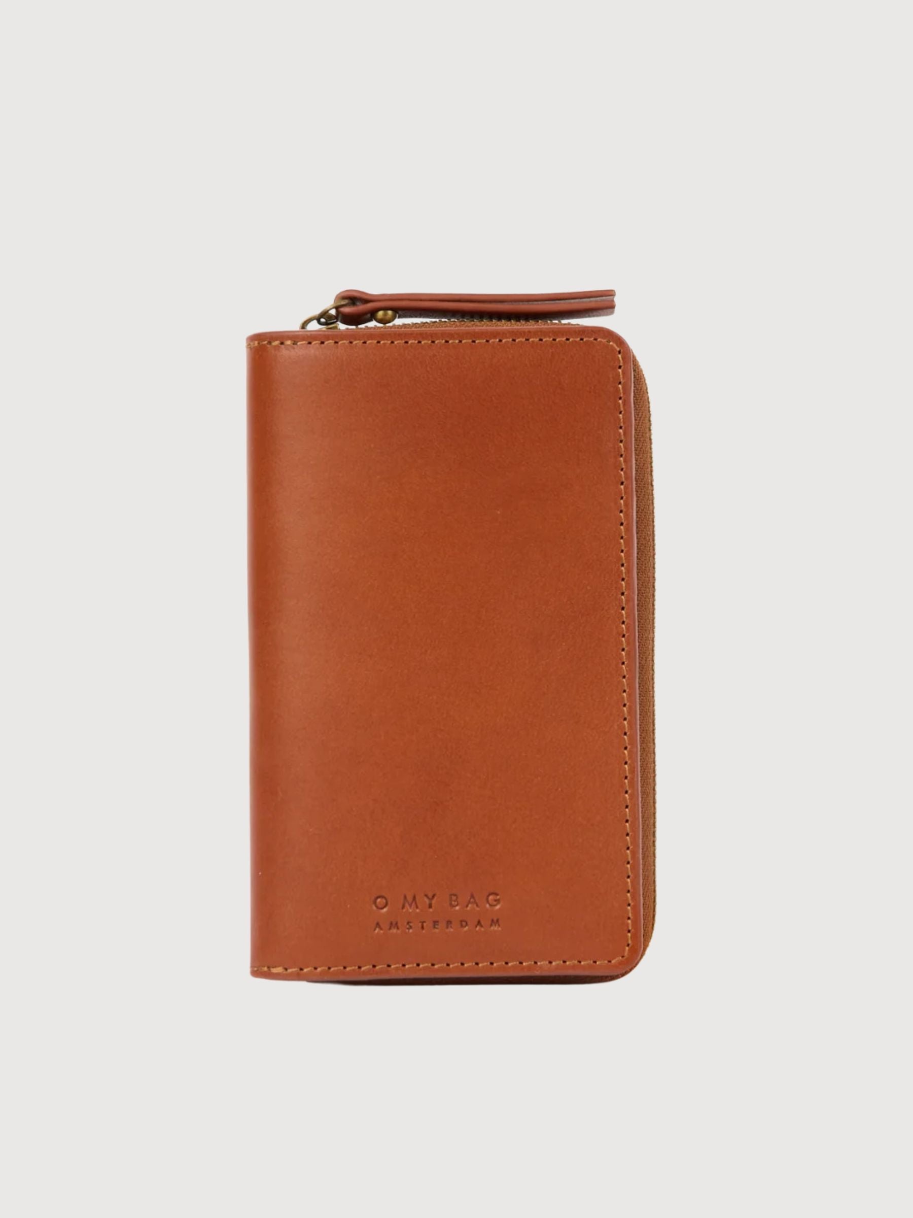 Portafoglio Jett - Pelle classica color cognac | O my bag