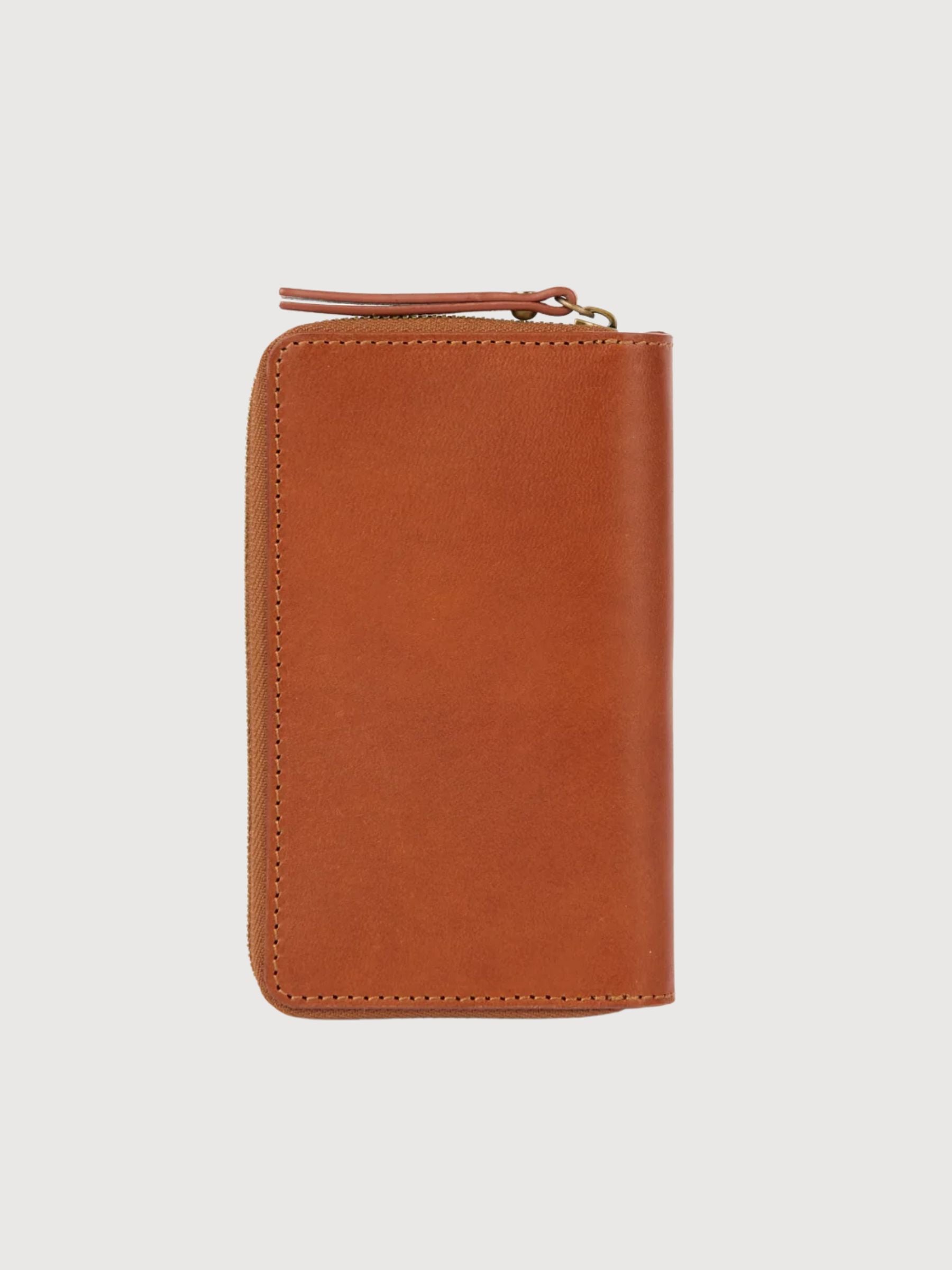 Portafoglio Jett - Pelle classica color cognac | O my bag