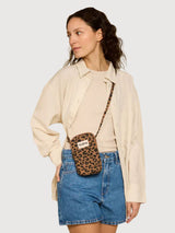 Bill Pochette Téléphone Leopard Cannelle | Hindbag