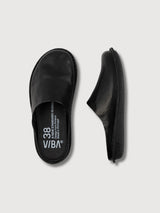 Sandal Unisex Roma Leather Preto Black | VIBAE