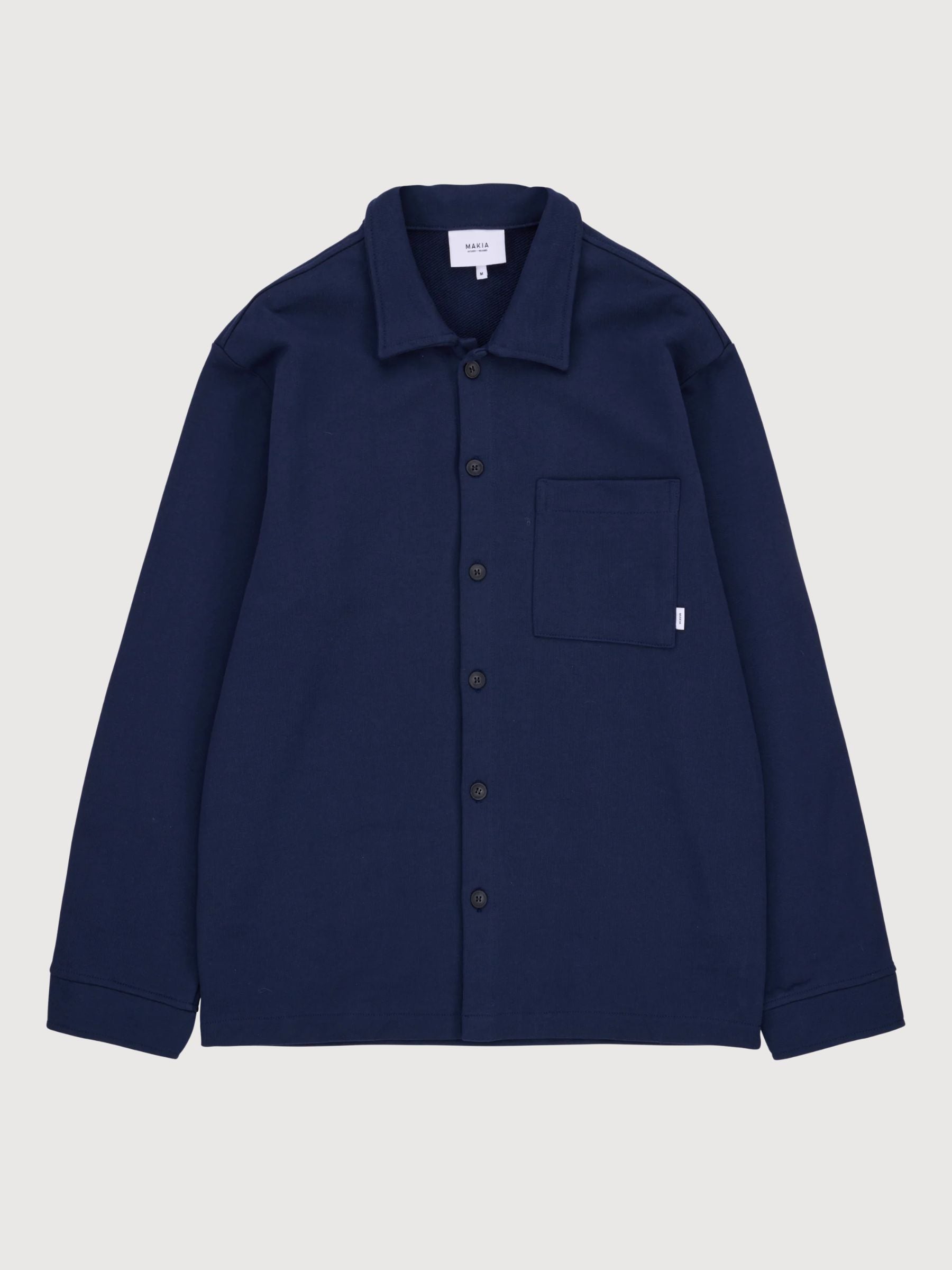 Process Overshirt Dark Navy | Makia