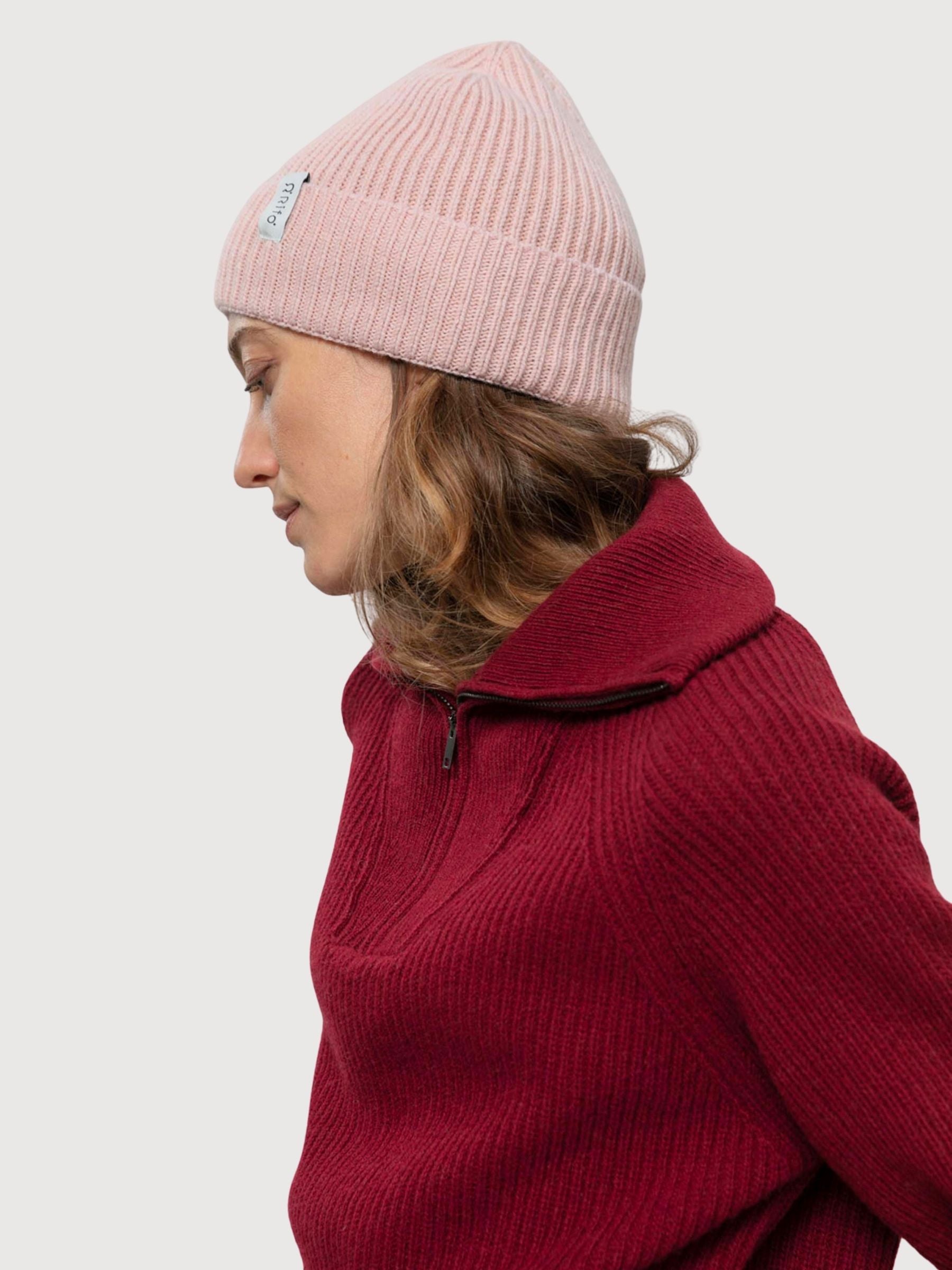 Berretto Marcello Rosa Unisex Cashmere | Rifo