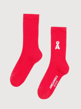Socks Saamus Bold Mars Red | Armedangels