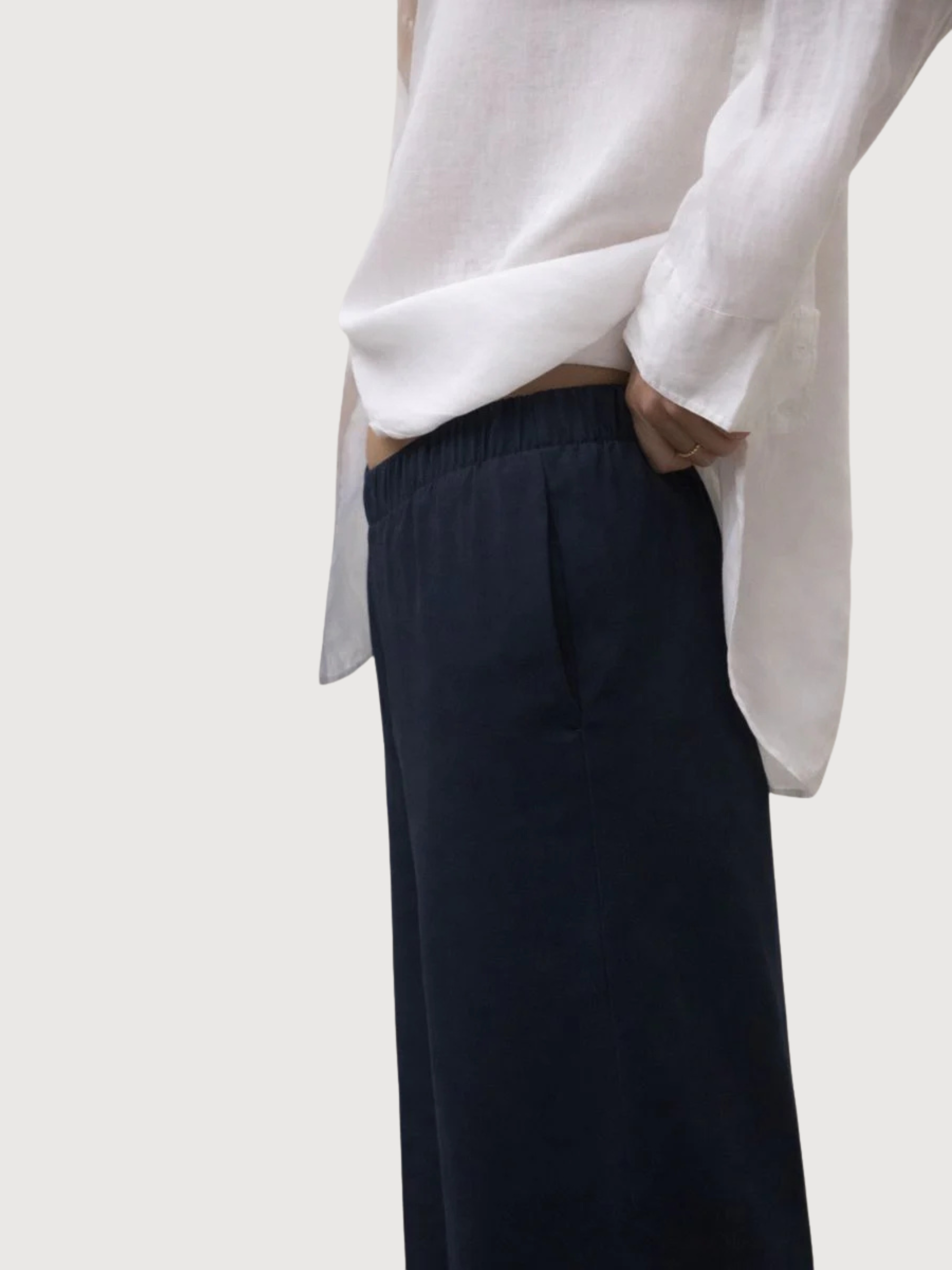 MOSS PANTS WOMAN Dark Navy | ECOALF