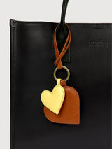 Schlüsselanhänger-Taschenanhänger Herzen Braun | O My Bag