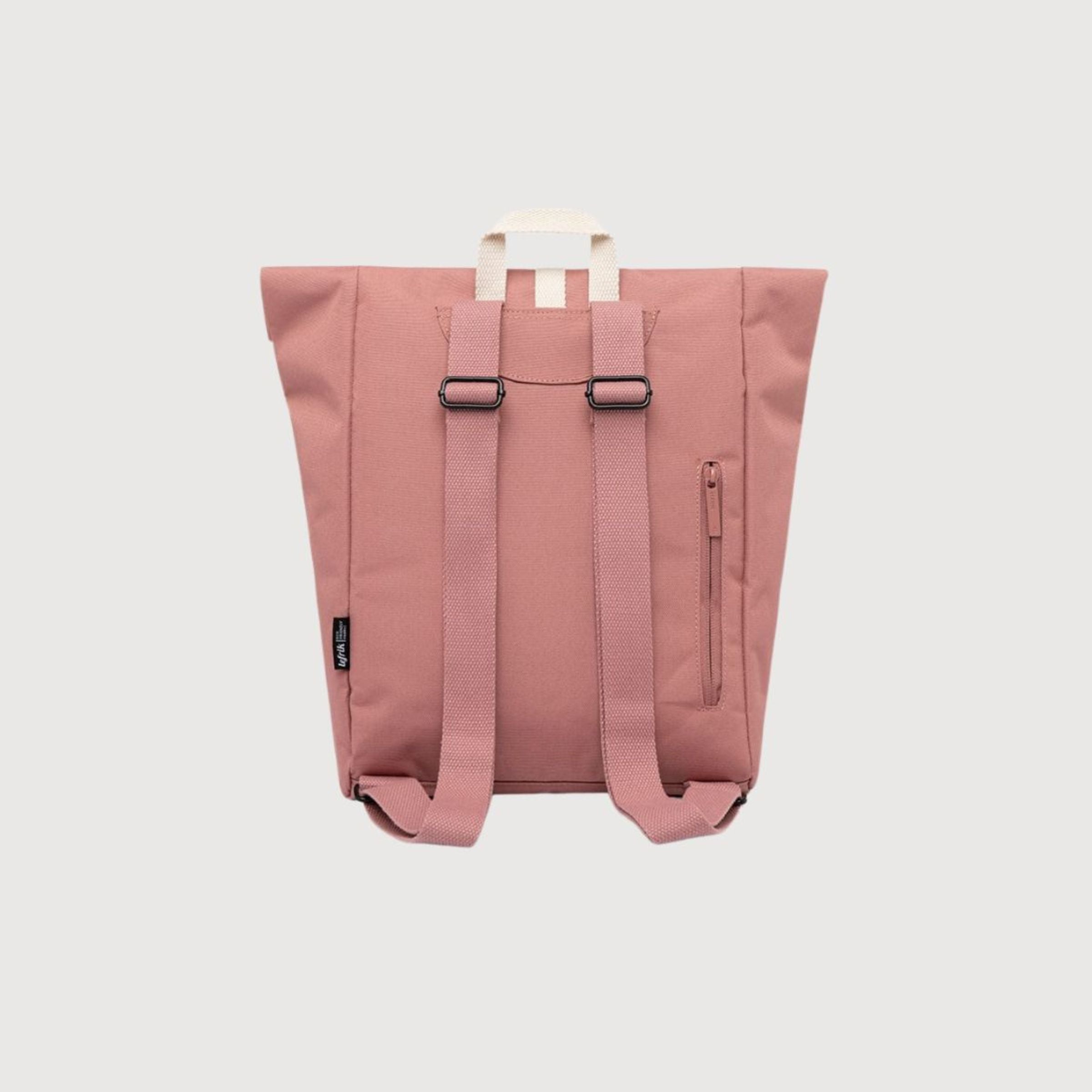 Zaino Roll Mini Rosa polvere in poliestere riciclato | Lefrik