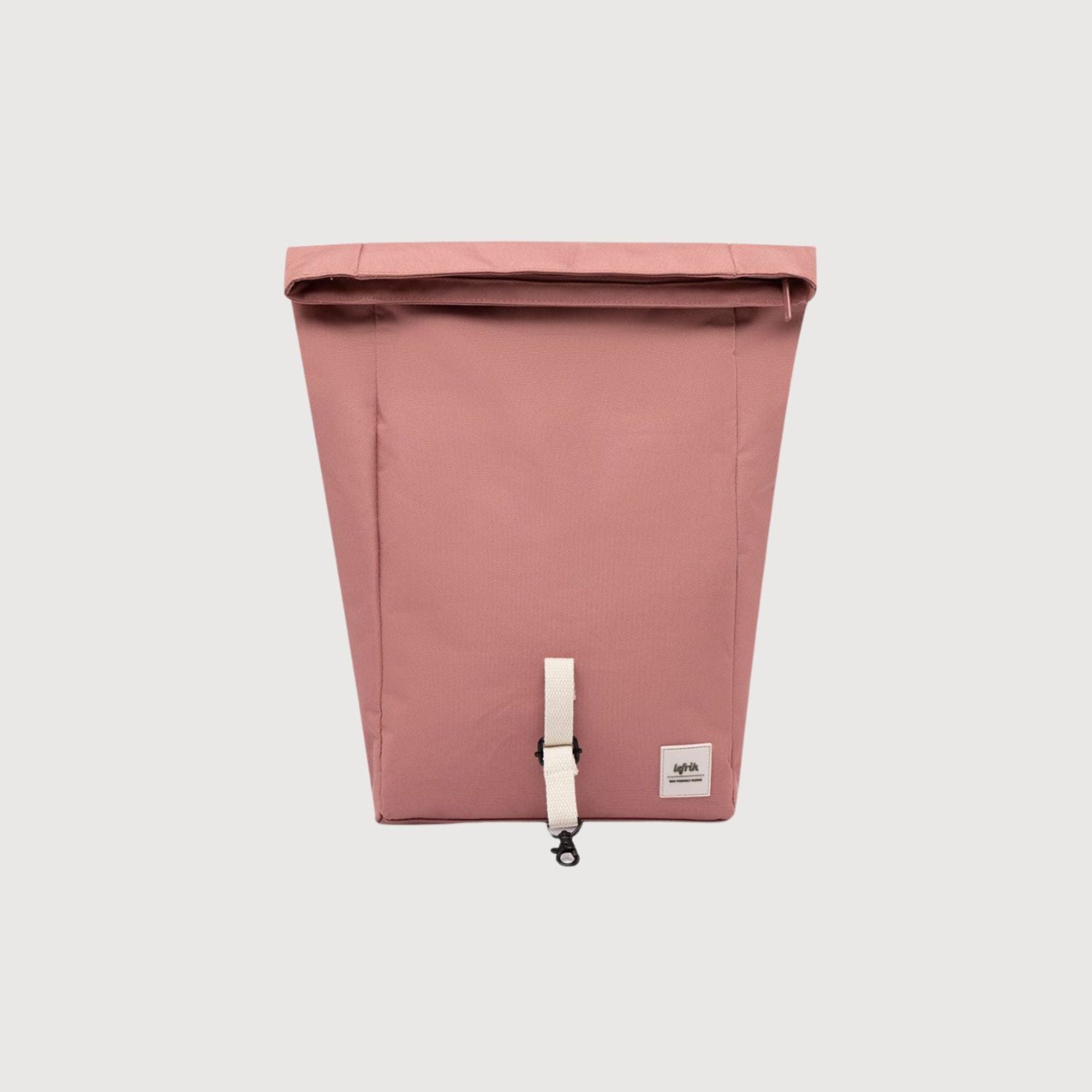 Zaino Roll Mini Rosa polvere in poliestere riciclato | Lefrik