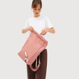 Zaino Roll Mini Rosa polvere in poliestere riciclato | Lefrik