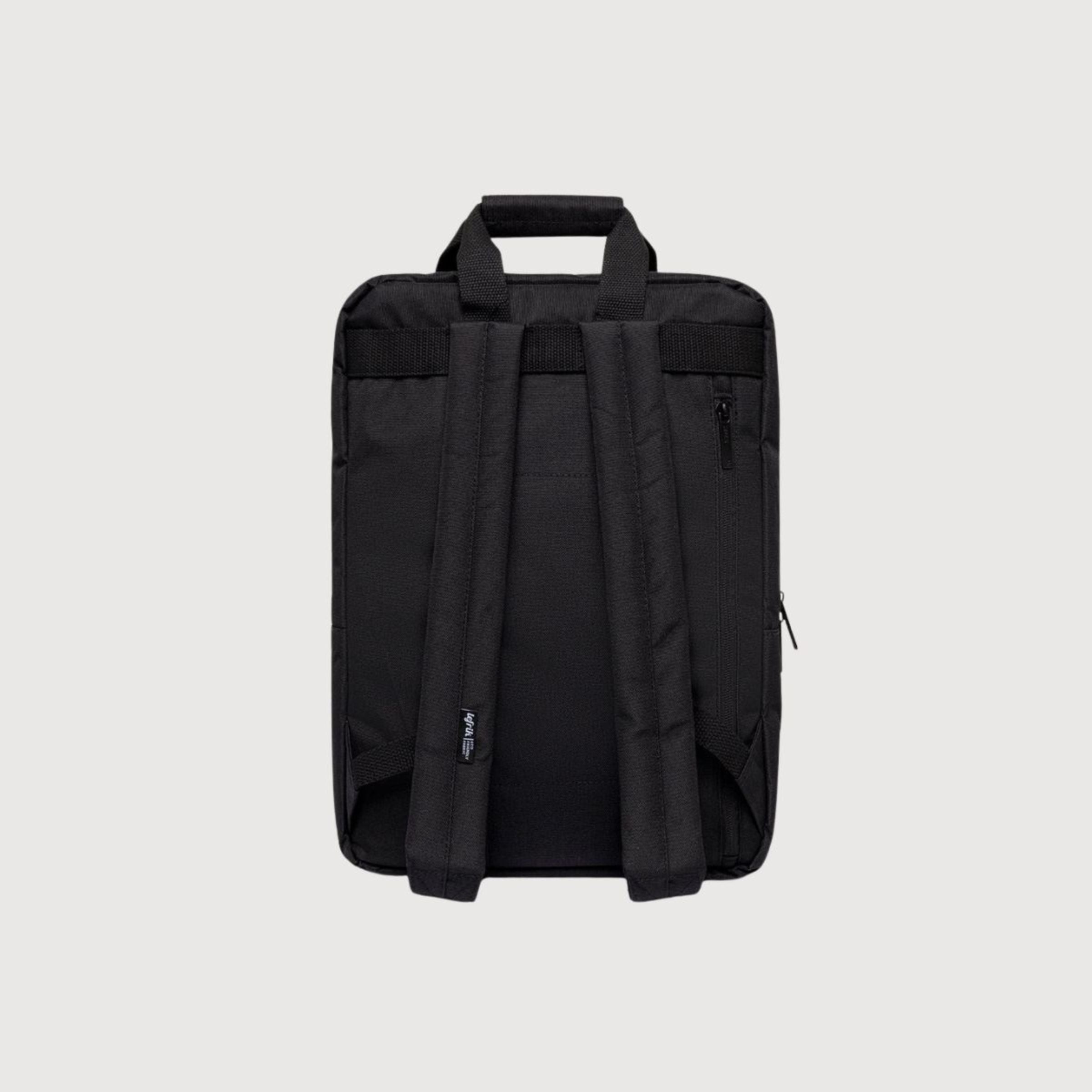 Daily 15 Black Recycled Polyester Laptop Backpack I Lefrik