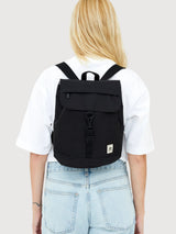 Kaut Mini Schwarzer Rucksack im recycelten Polyester | Lefrik