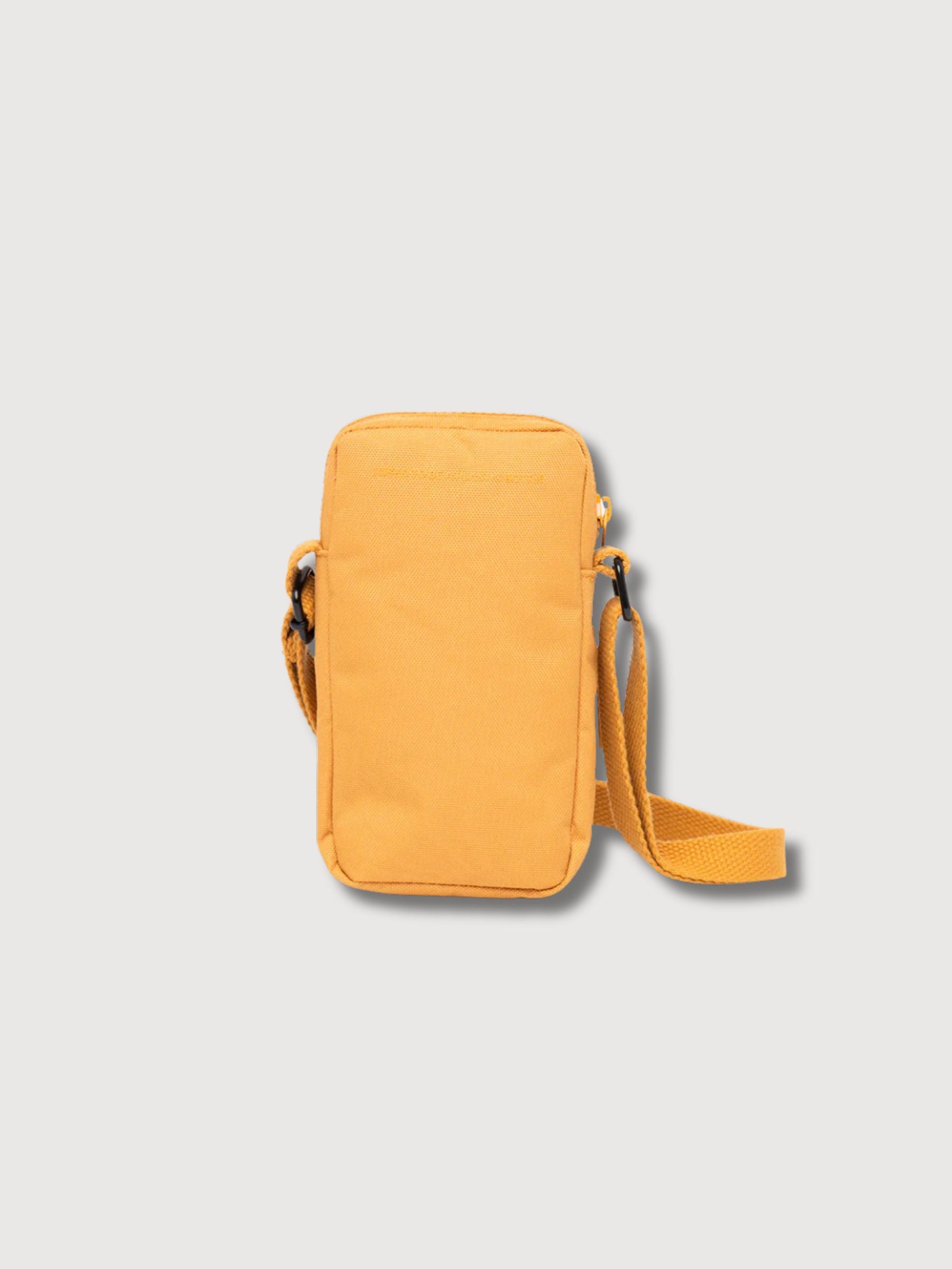 Borsa per cellulare Amsterdam Mustard in poliestere riciclato | LEFRIK