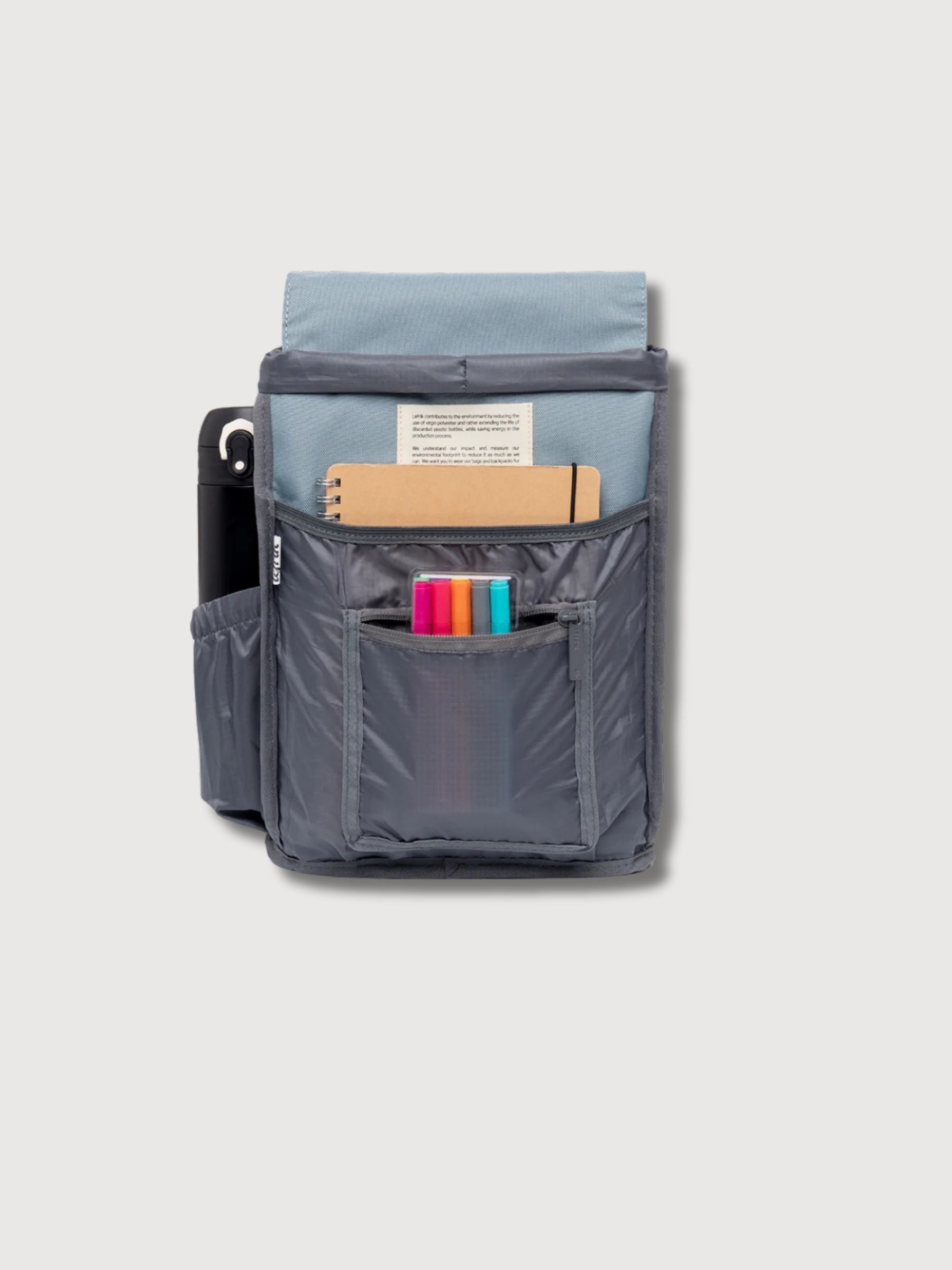 Kaut mini Zaino in poliestere riciclato blu di pietra