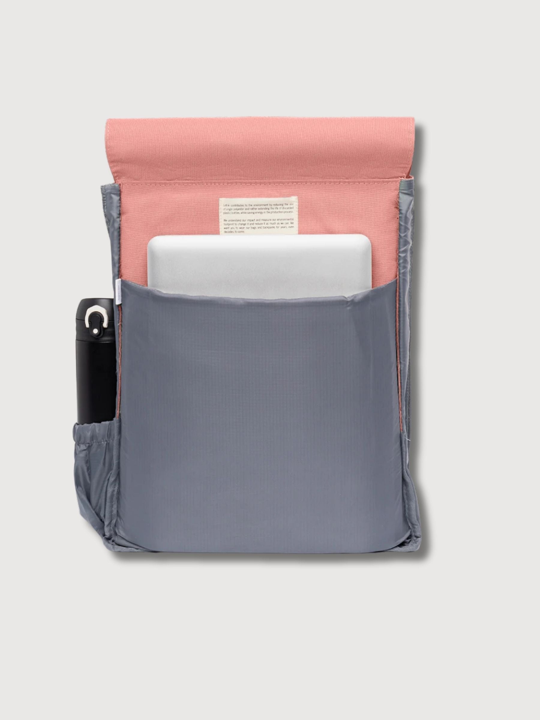 Handy Metal Dust Pink backpack in recycled polyest | Lefrik