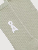 Saamus Bold Light Green Socks | Armedangels