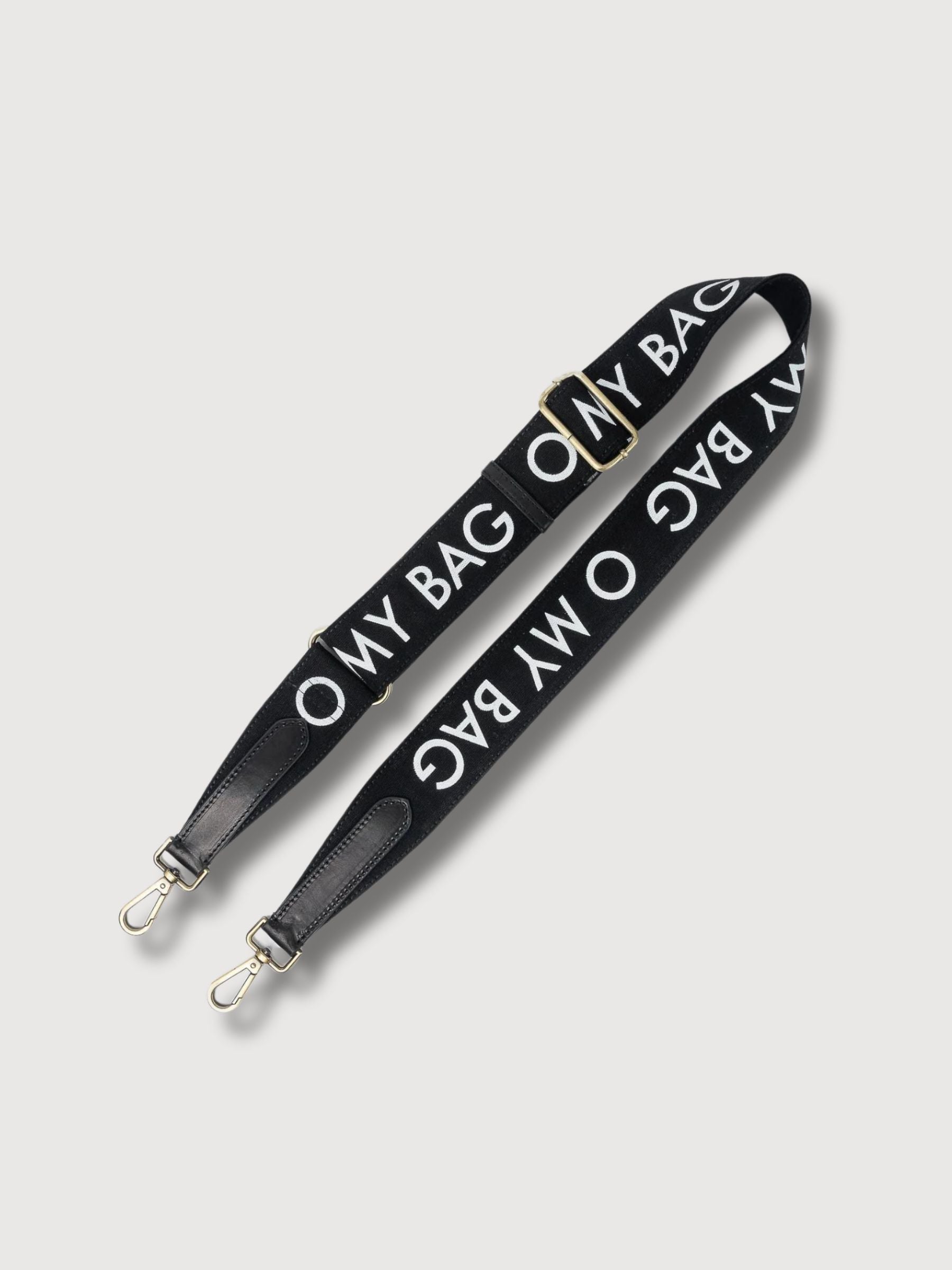 Logo cinturino nero | O My Bag