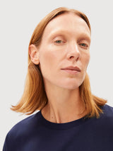 T-Shirt Idaara Tinted Navy Damen | Armedangels