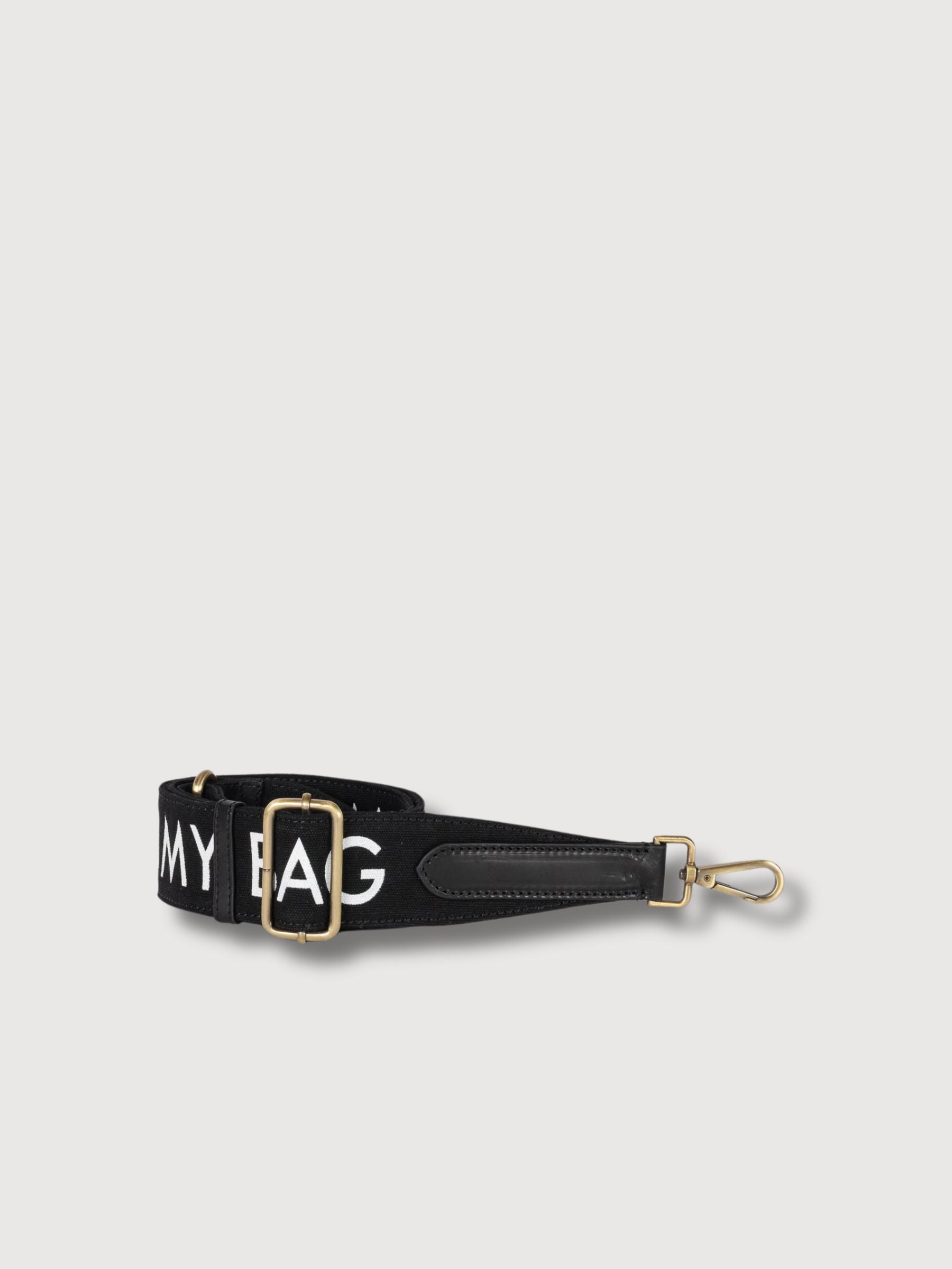 Logo cinturino nero | O My Bag