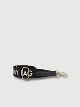 Logo cinturino nero | O My Bag