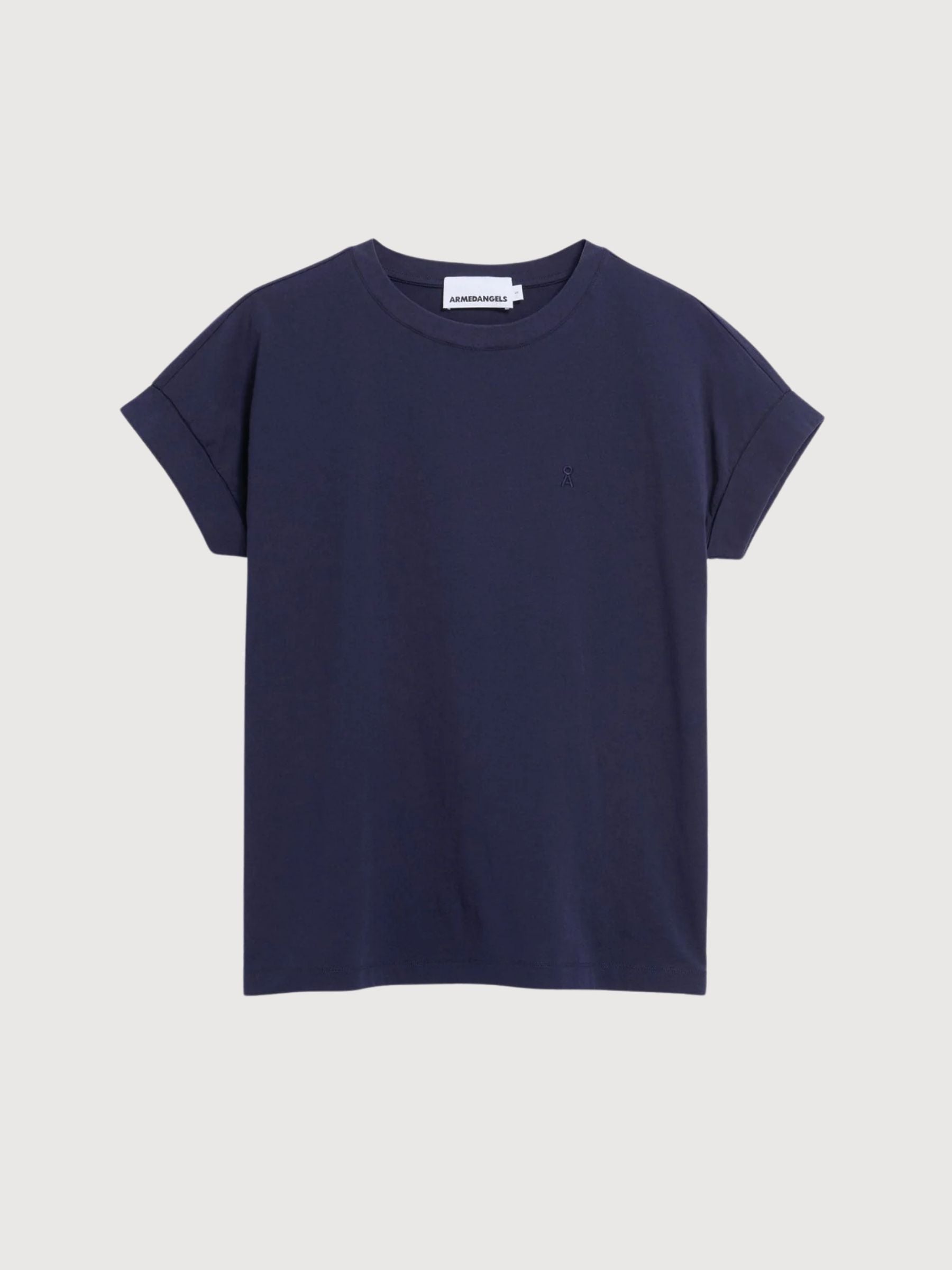 T-Shirt Idaara Tinted Navy Damen | Armedangels