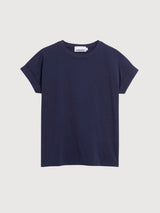 T-Shirt Idaara Tinted Navy Damen | Armedangels