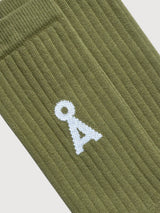 Socken Saamus Bold Fatigue Green | Armedangels