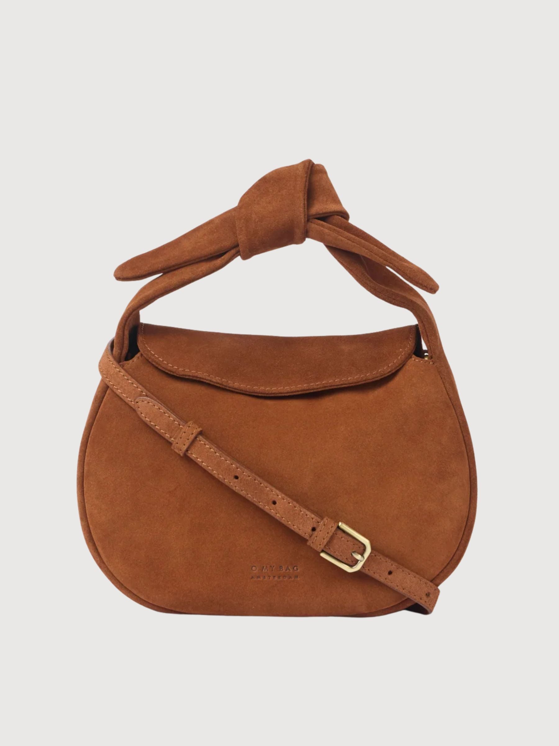 Bag Coco Croissant Cognac Suede | O My Bag
