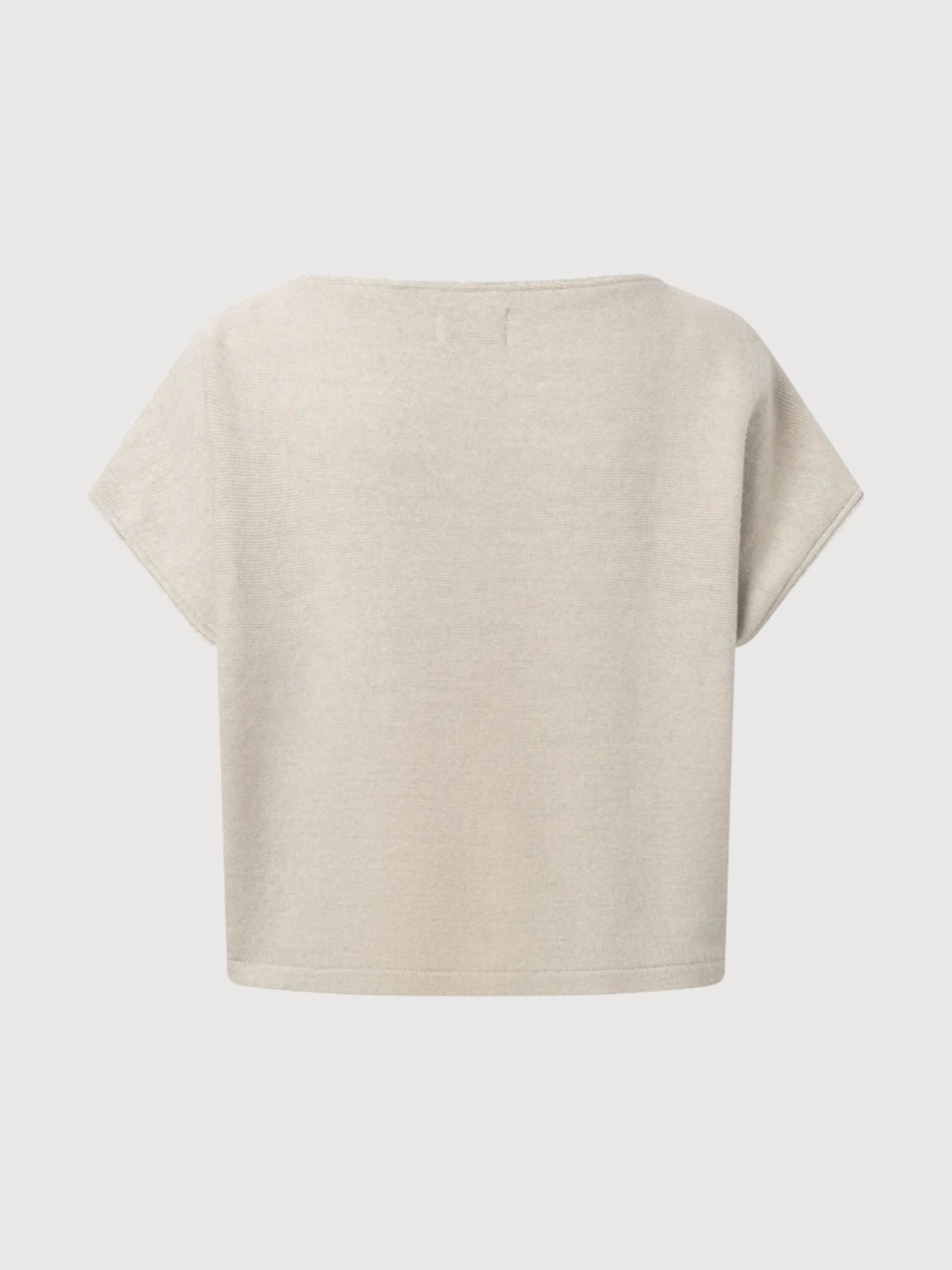 Shirt Evi Woman Ecru Merino/Cotton | Stapf
