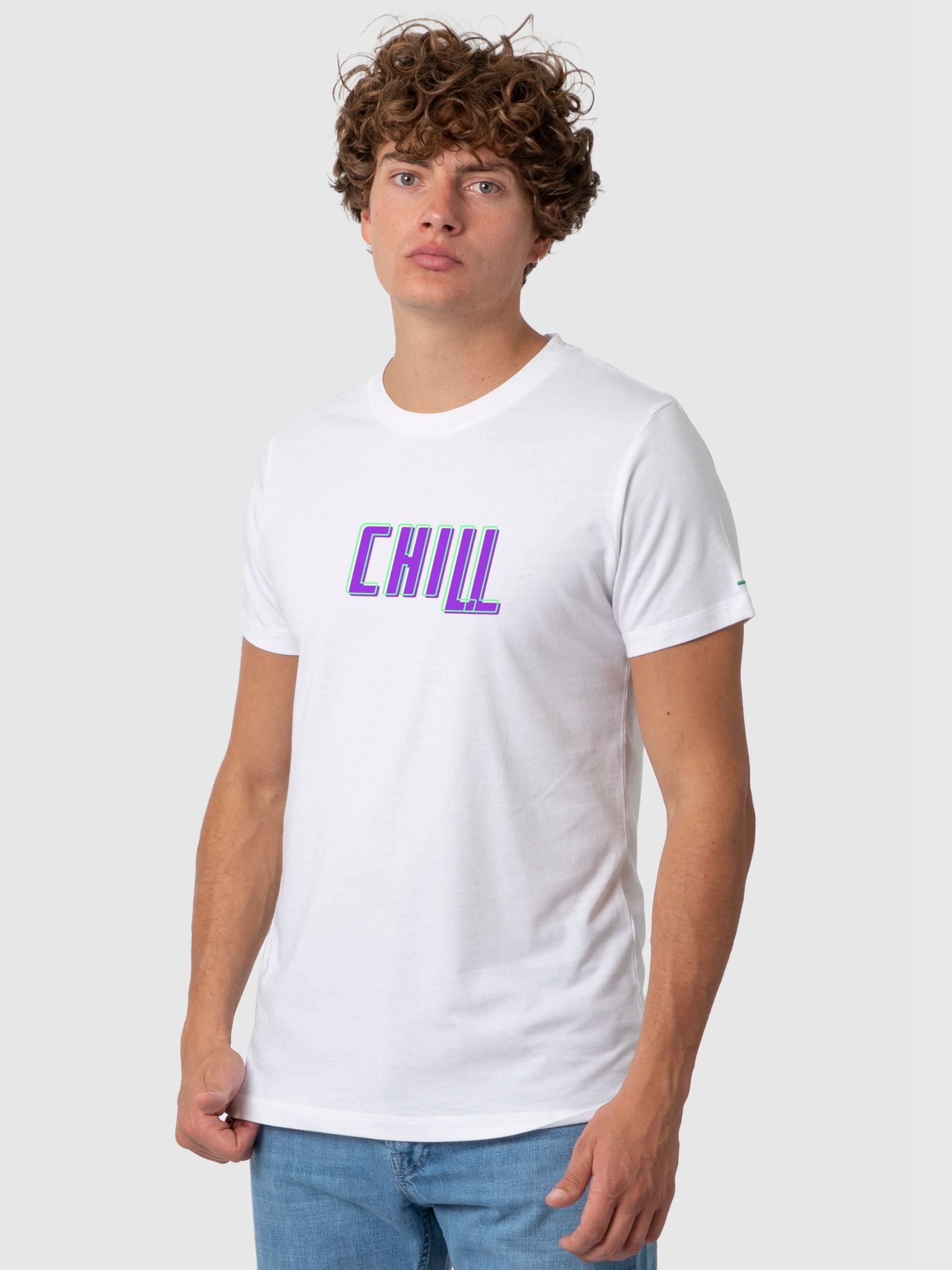 Daniel T-shirt with Chill Print | Re-bello