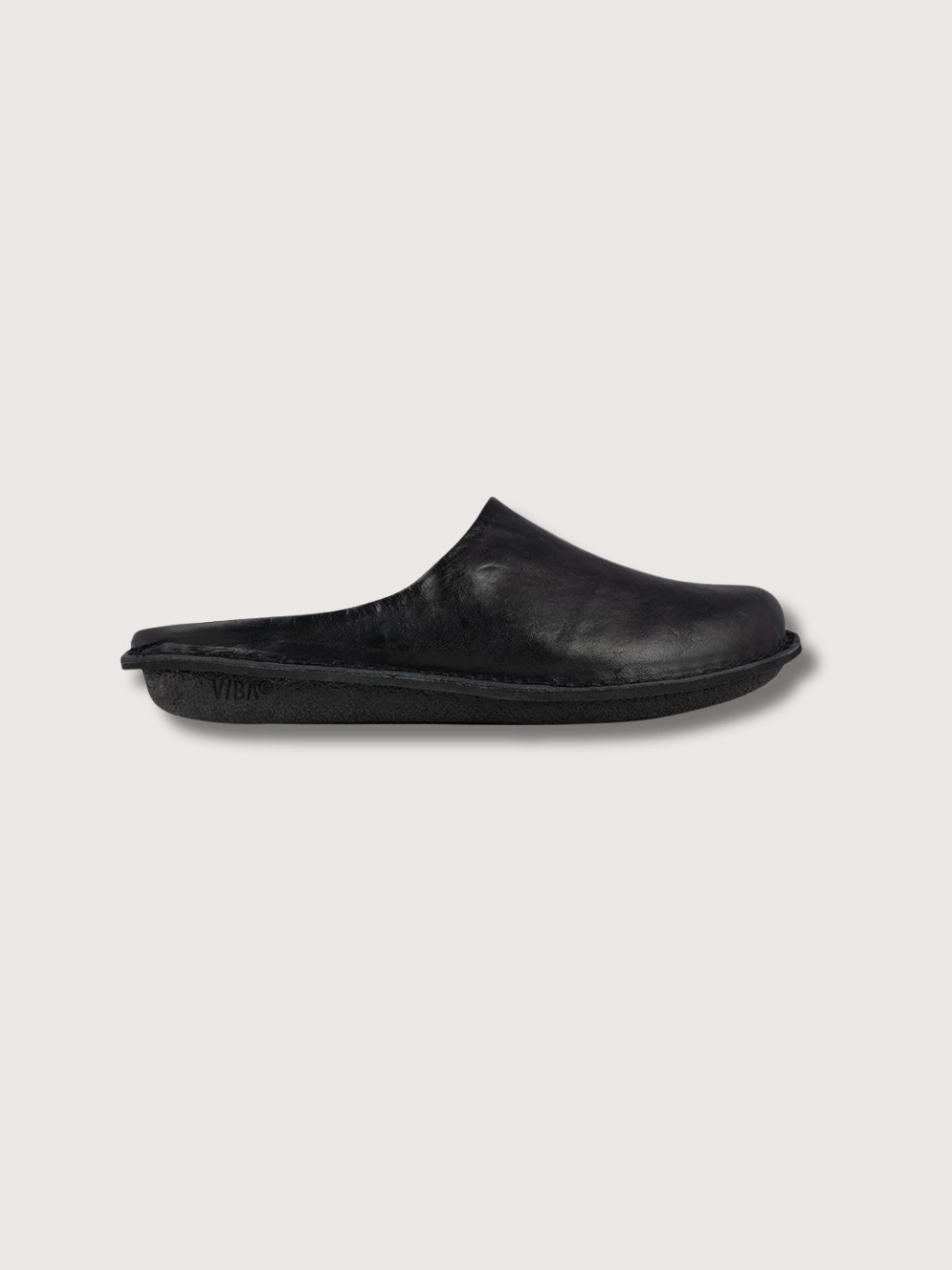 Sandal Unisex Roma Leather Preto Black | VIBAE