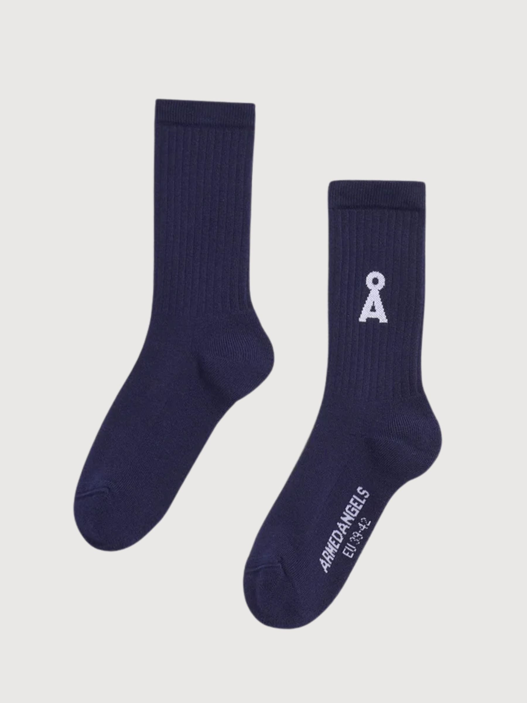 Socken Saamus Bold Tinted Navy | Armedangels