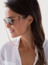 Glasses Cord Coast Carnelian Gold | A Beautiful Story