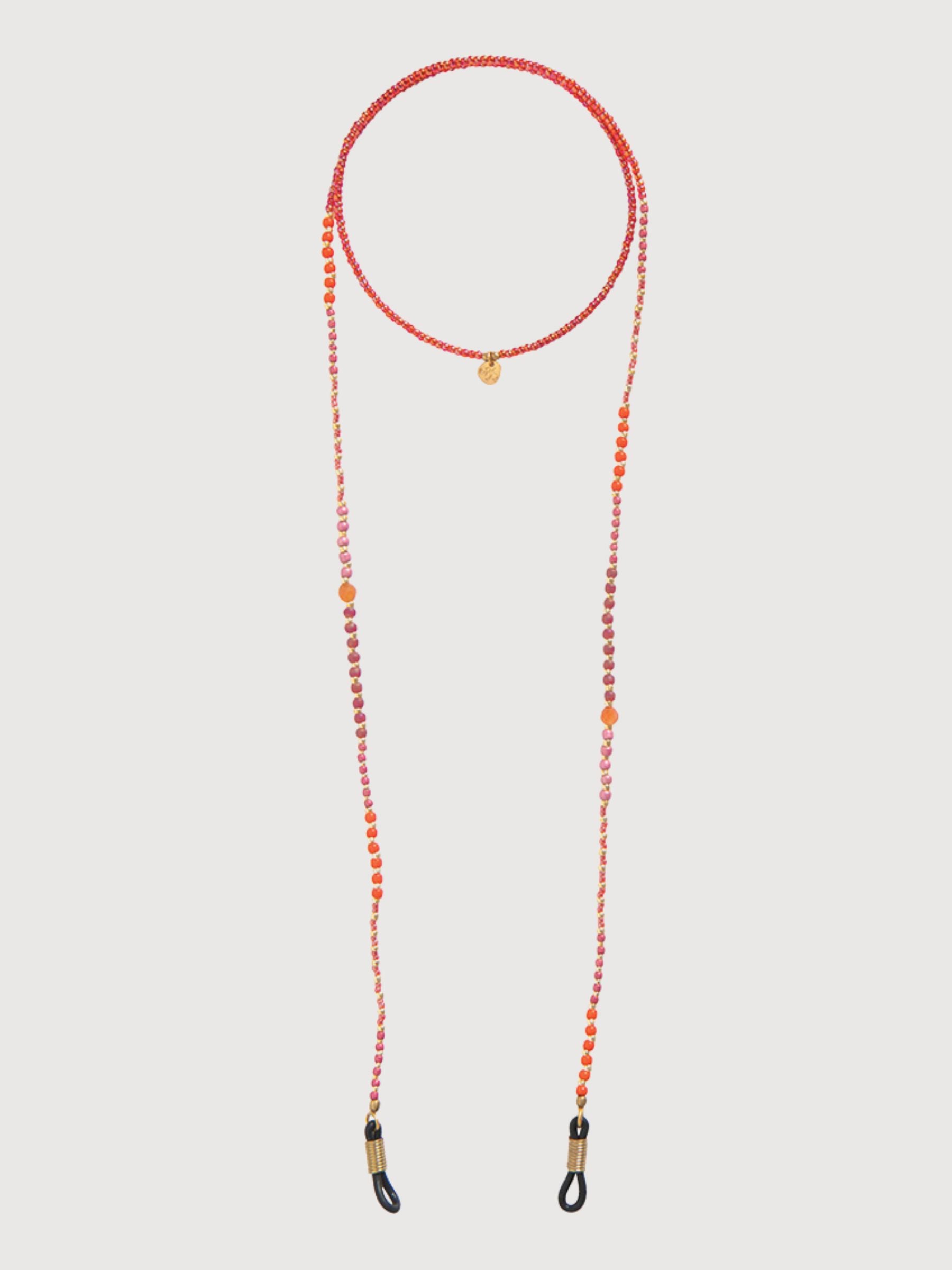 Glasses Cord Coast Carnelian Gold | A Beautiful Story