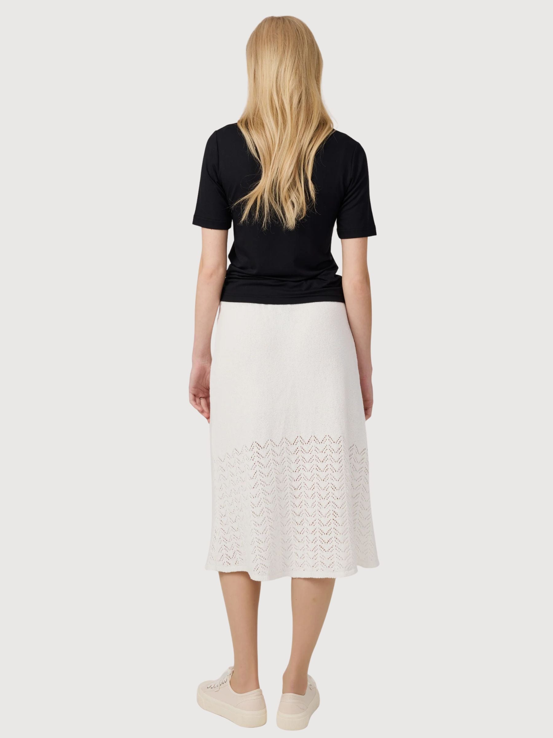 Milja Knitted Skirt White | Makia